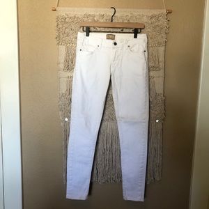 Paige white skinny jeans